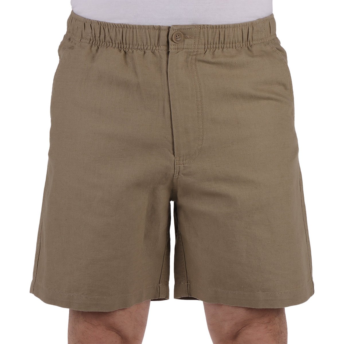 Bermuda en Mezcla de Lino J.opus con Elástico en Cintura para Hombre