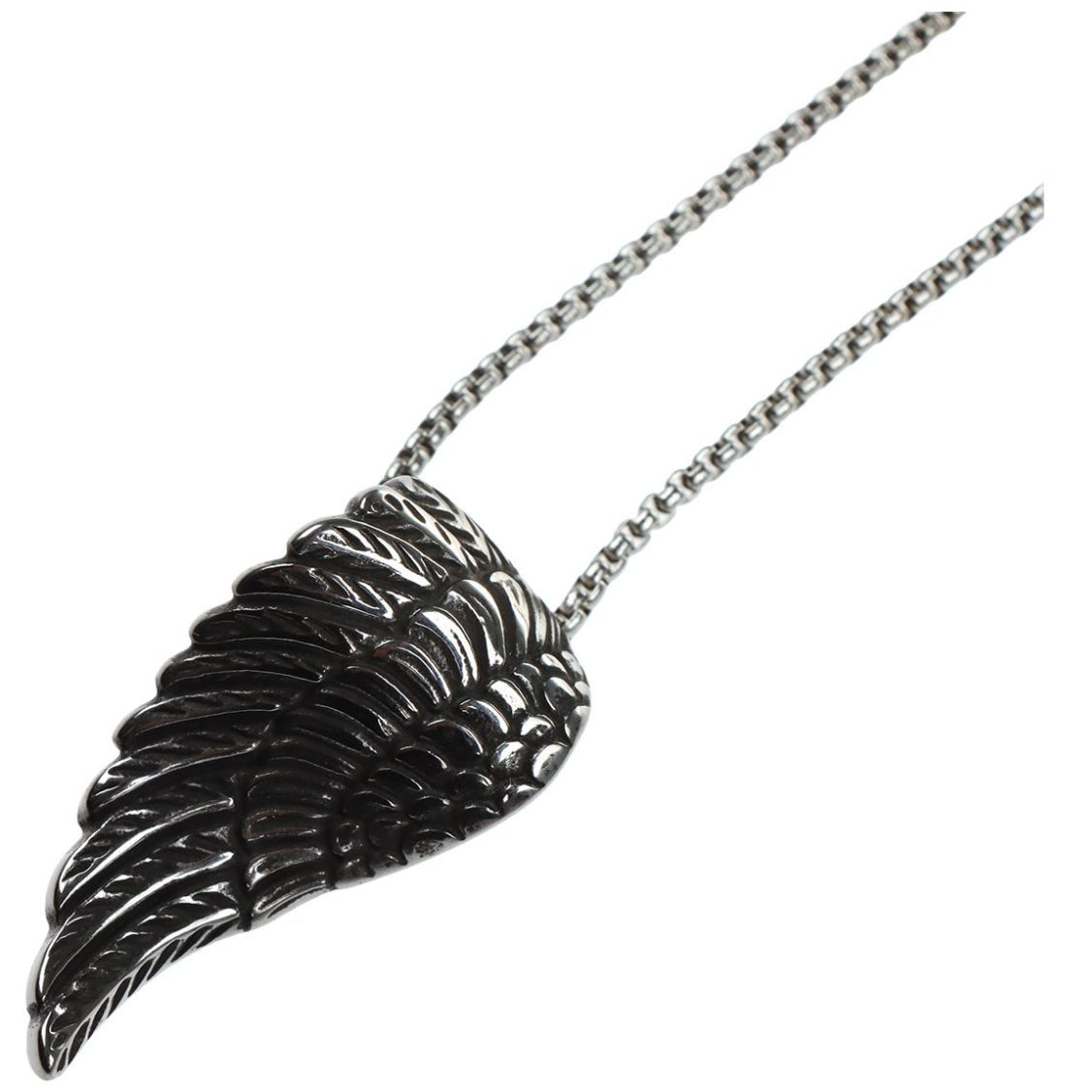 Collar Dije Ala Acero Inoxidable Level 26 Hombre