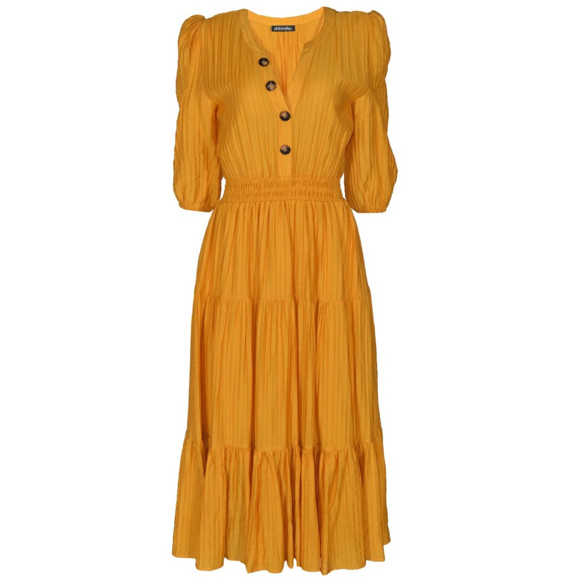 Vestido Largo con Olanes Philosophy Collect para Mujer Casual