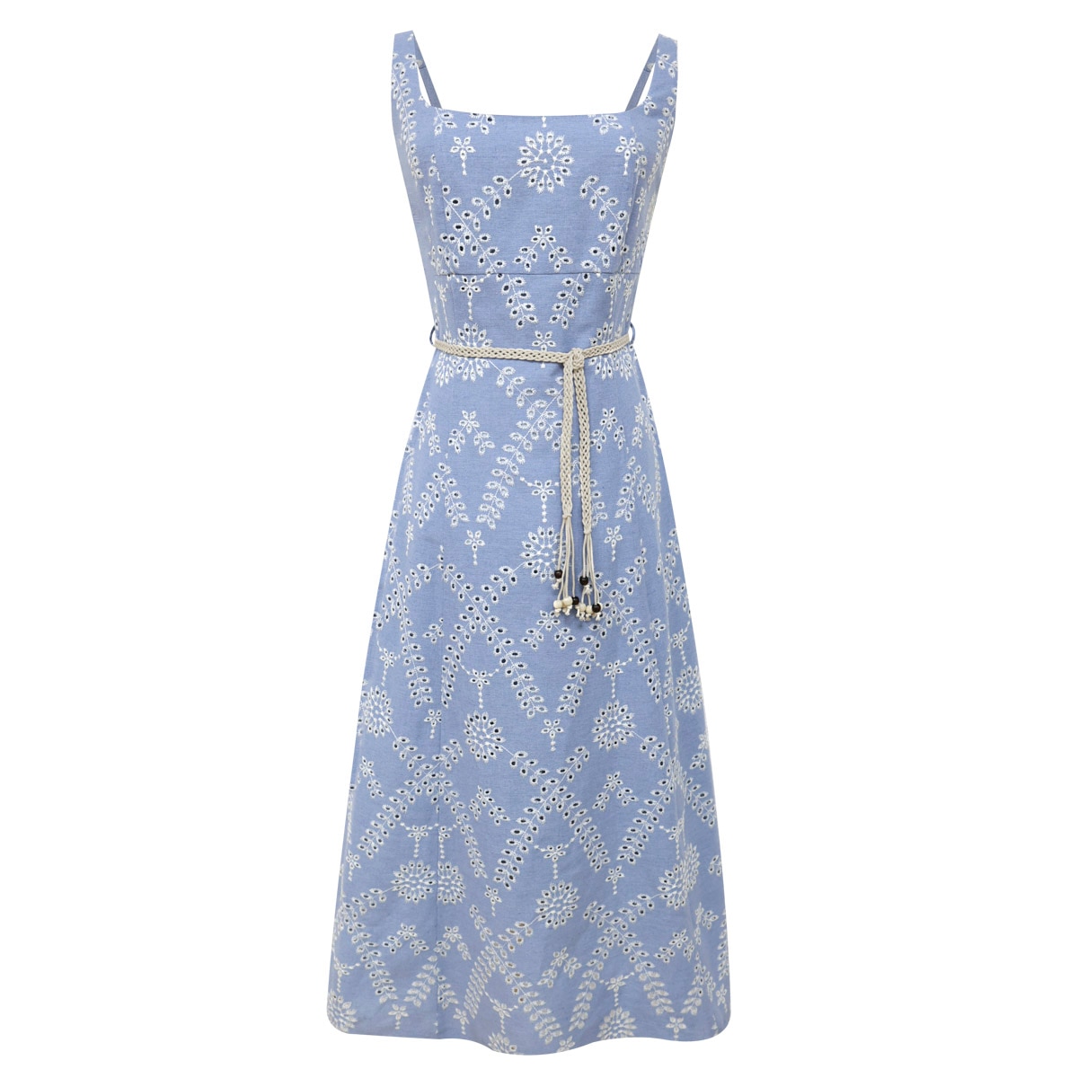 Vestido Corte Princesa con Bordado para Mujer City Femme