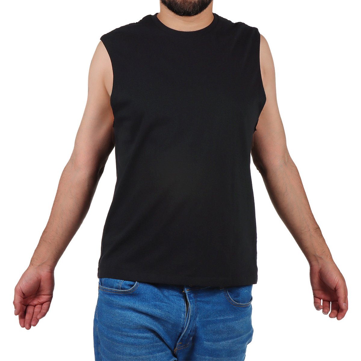 Playera Sin Mangas Corte Regular Fukka para Hombre