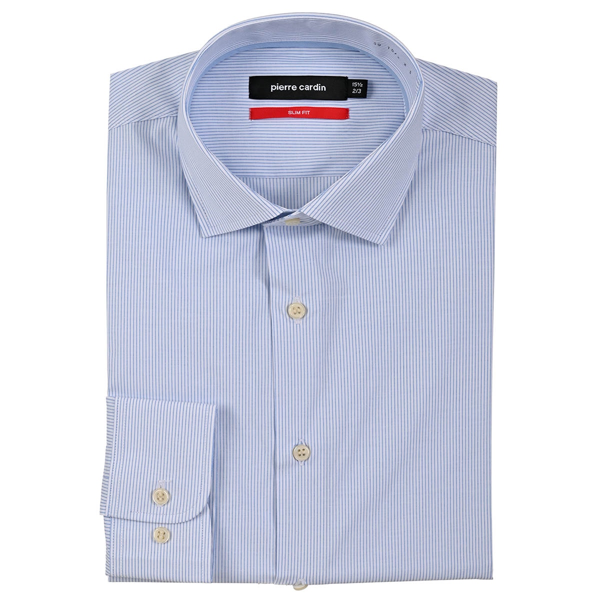 Camisa de Vestir Azul Pierre Cardin Slim Fit para Hombre
