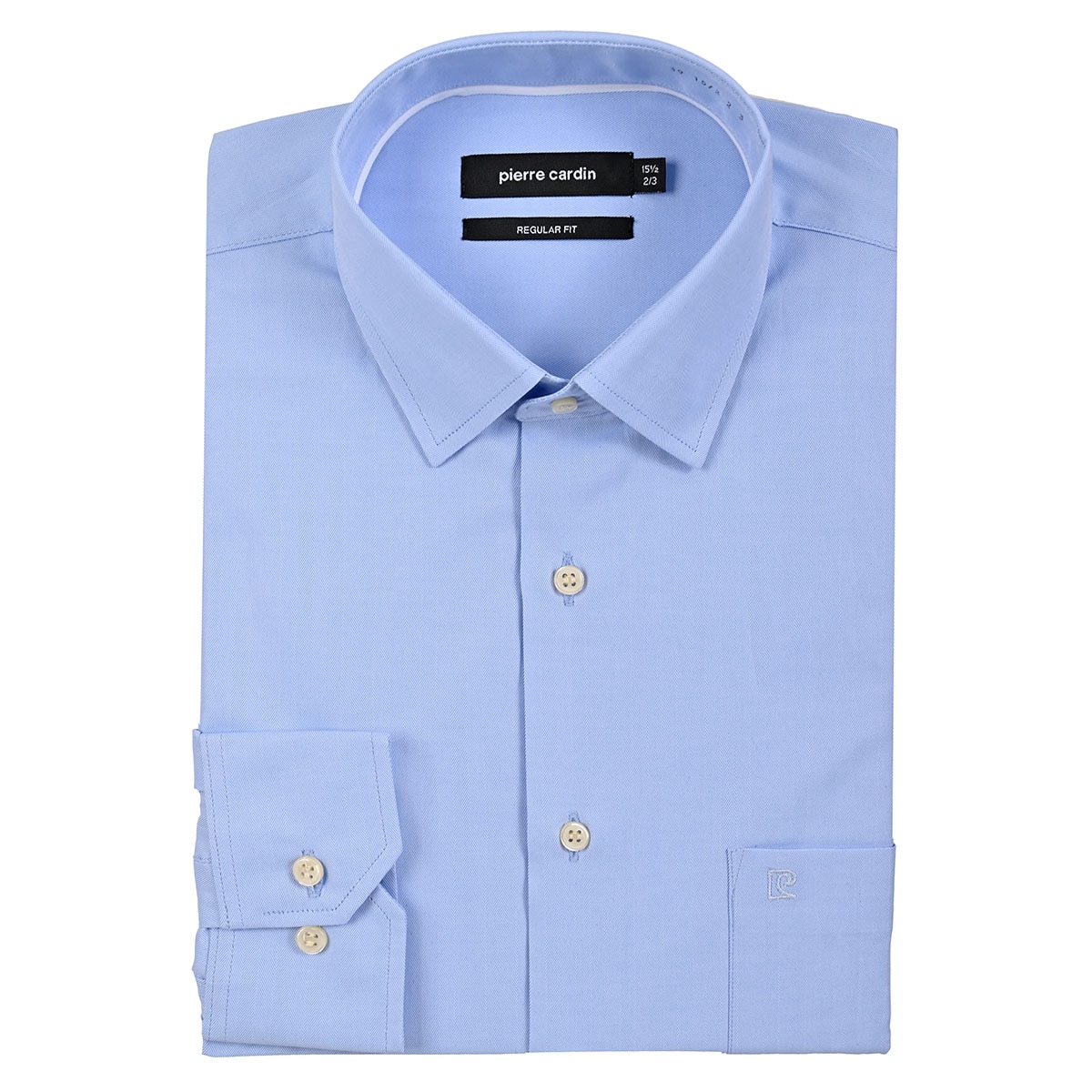 Camisa de Vestir Azul Medio Pierre Cardin Slim Fit para Hombre