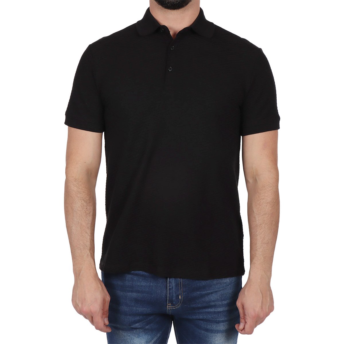 Playera Polo Tejido Fantasía Bruno Magnani para Hombre