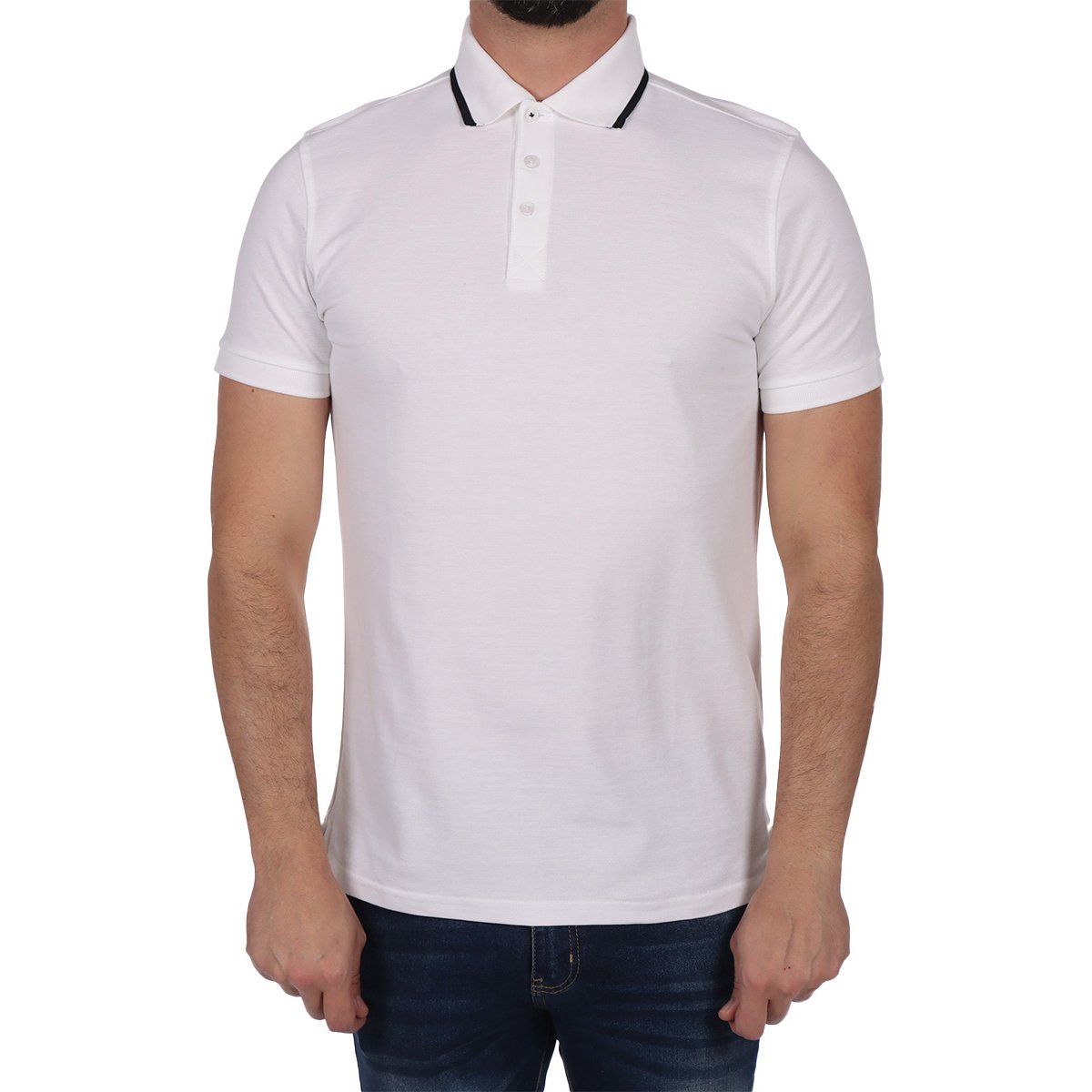 Playera Polo Tejido Piqué Bruno Magnani para Hombre