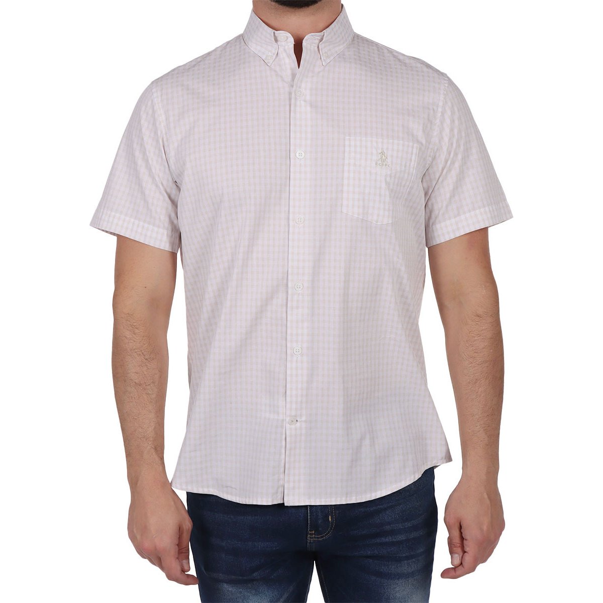 Camisa Cuadros Finos Corte Regular Polo Club para Hombre