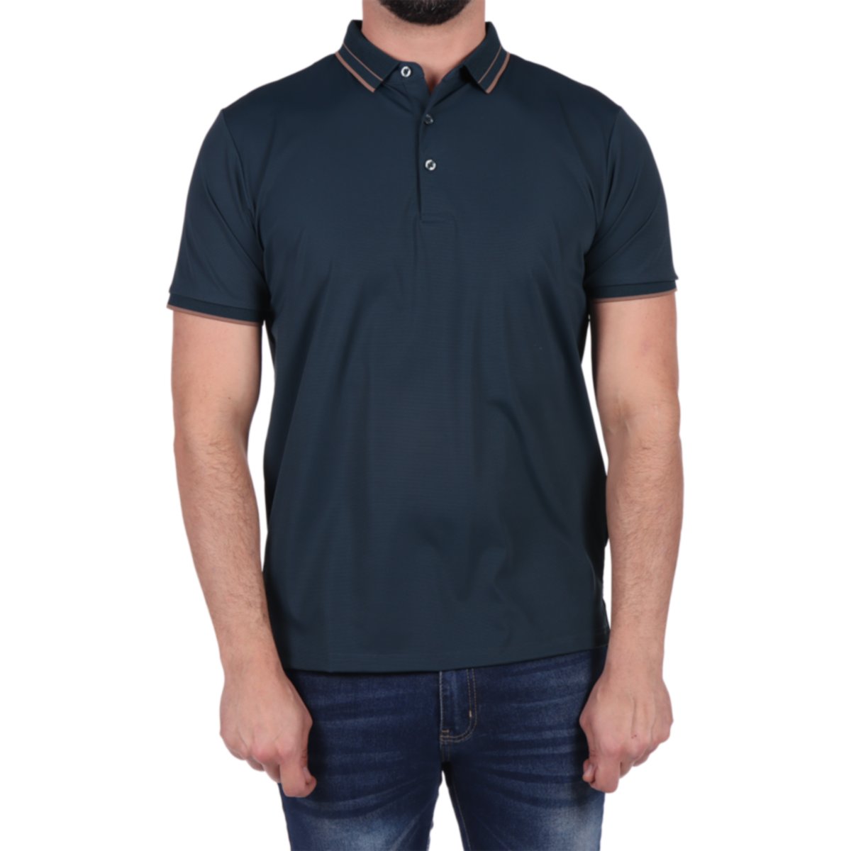 Playera Polo Manga Corta Diseño Piqué Generra para Hombre