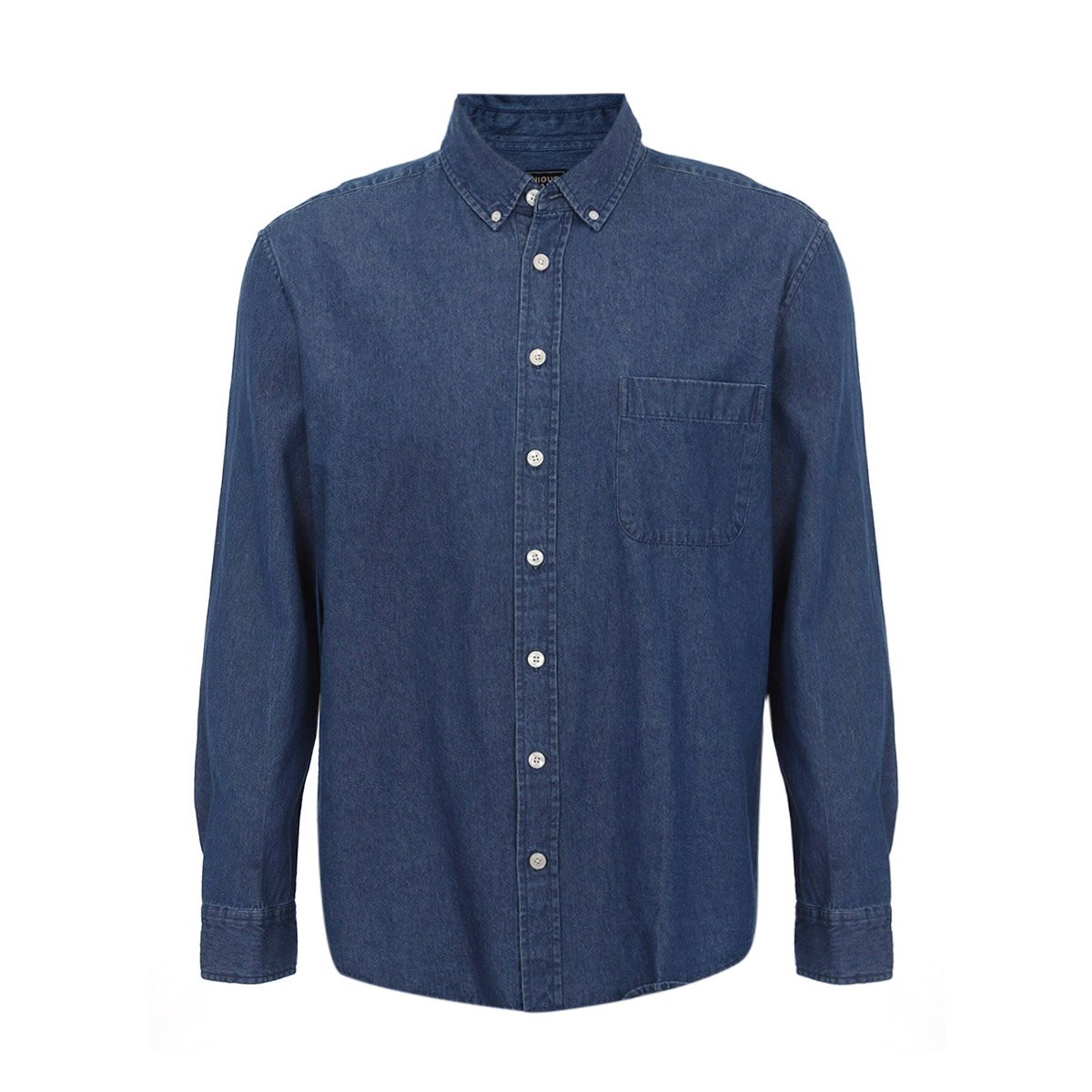Camisa Mezclilla Manga Larga Jeanious para Hombre Plus