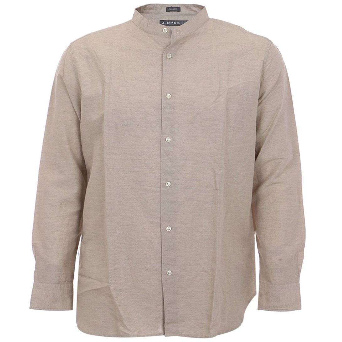Camisa Cuello Mao Manga Larga J.opus para Hombre Plus