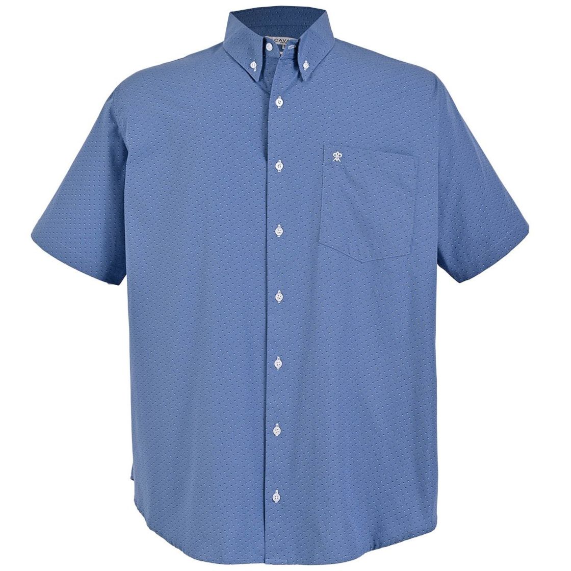 Camisa con Estampado Manga Corta Cavalatti para Hombre Plus