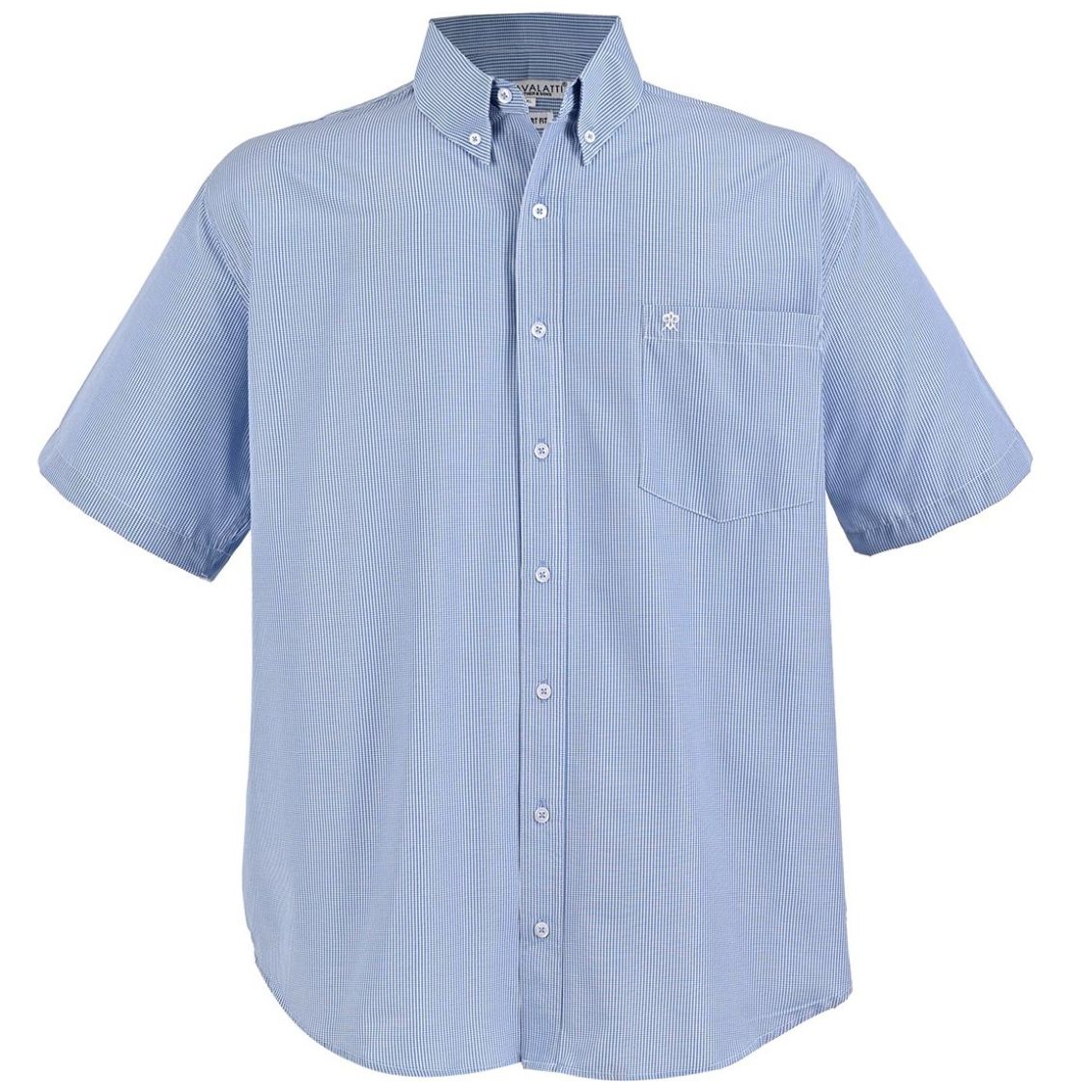 Camisa Cuadros Cavallati Manga Corta para Hombre Plus