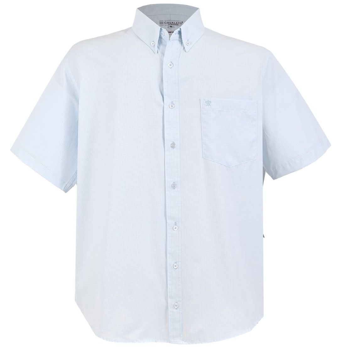 Camisa Cuadros Cavallati Manga Corta para Hombre Plus