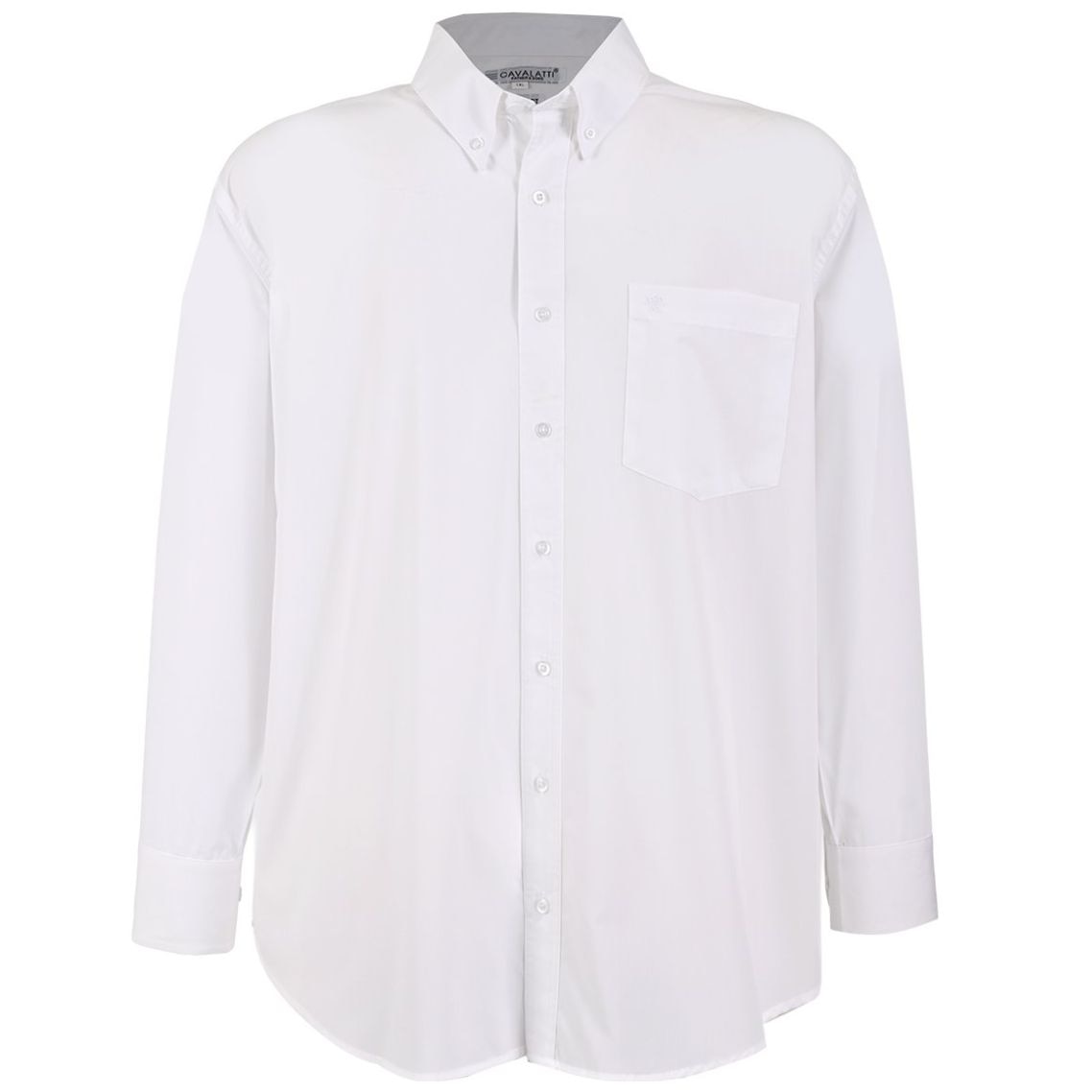 Camisa Lisa Manga Larga Cavalatti para Hombre Plus
