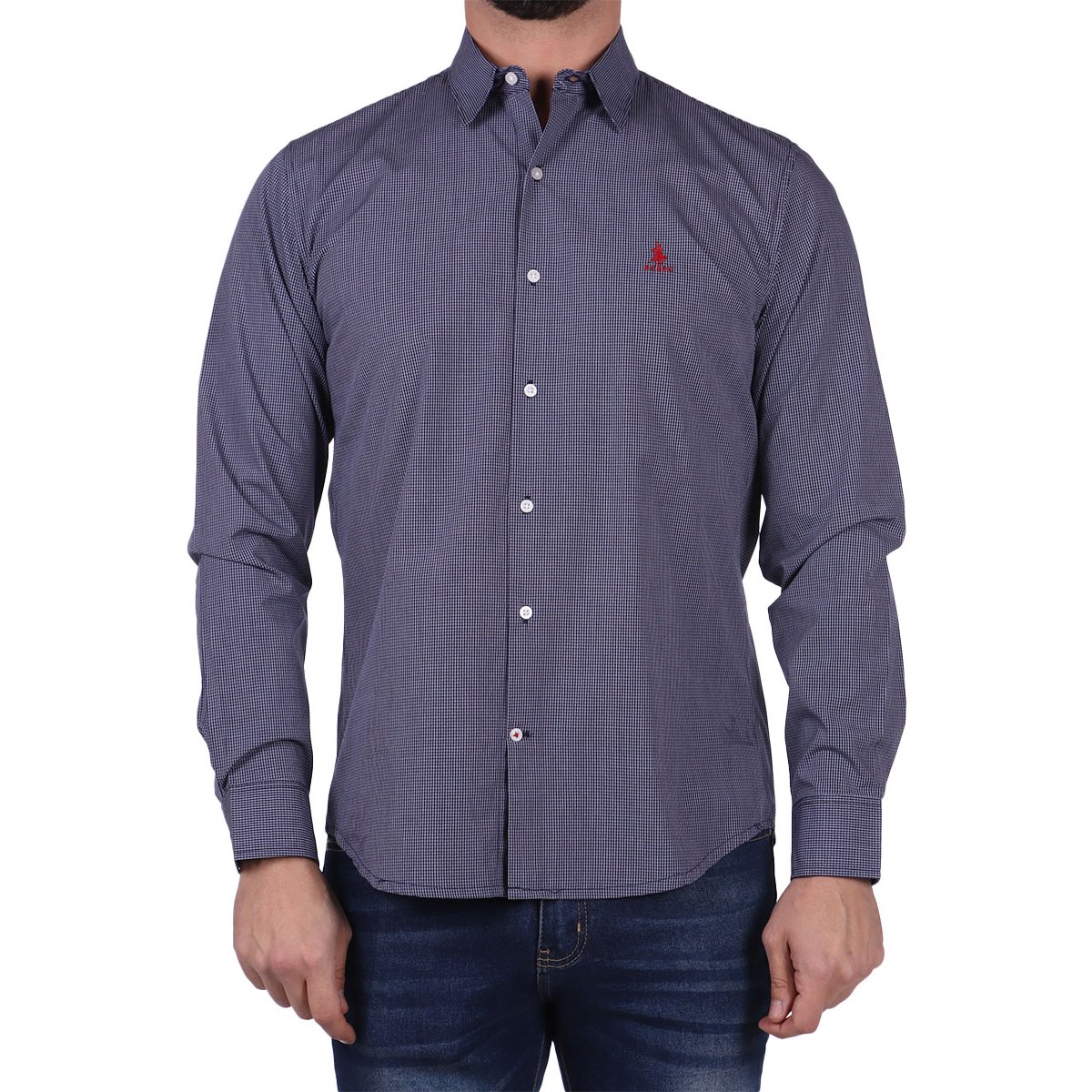 Camisa Manga Larga Estampado Fantasía Polo Club Hombre