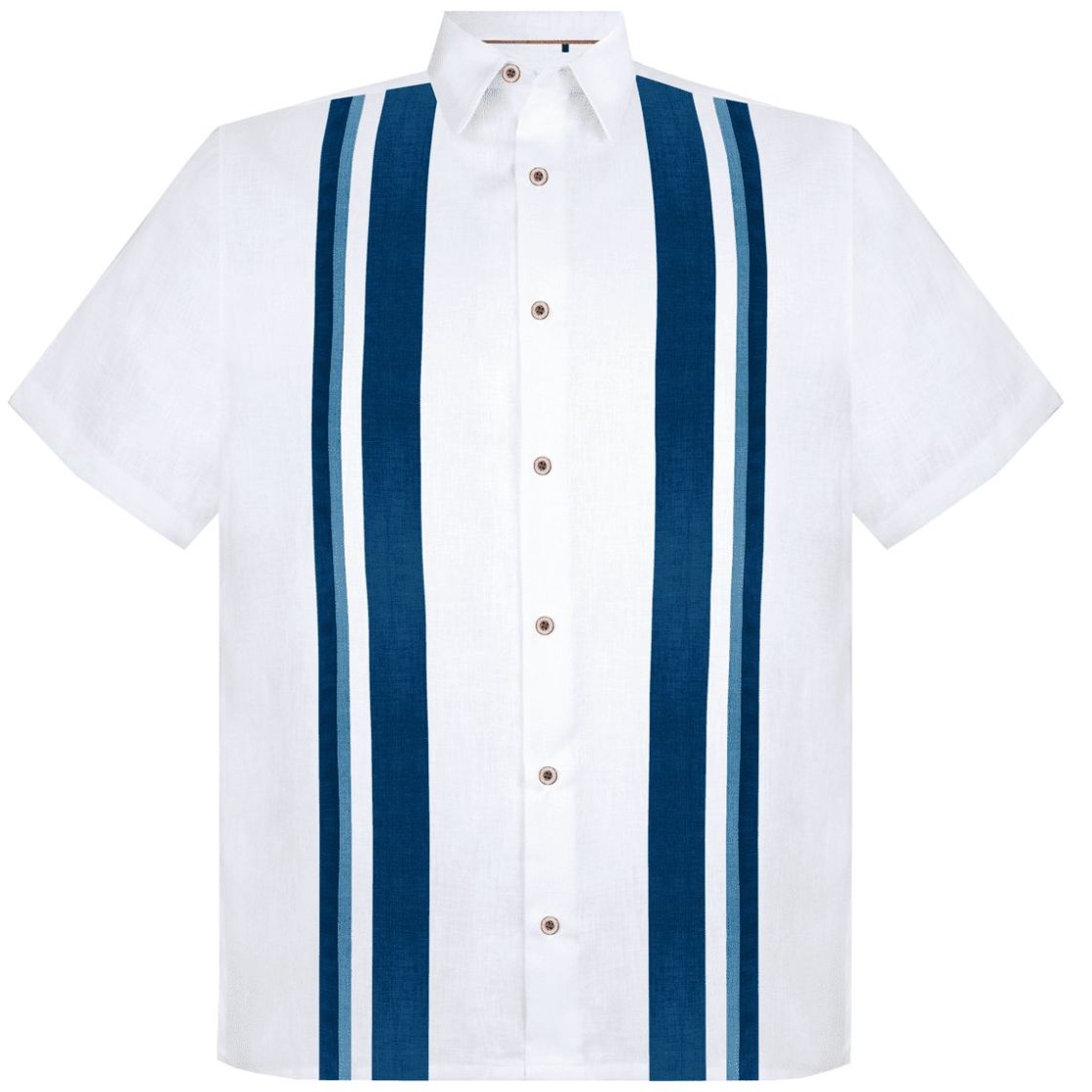 Guayabera con Bies Cancumisa Manga Corta para Hombre Plus