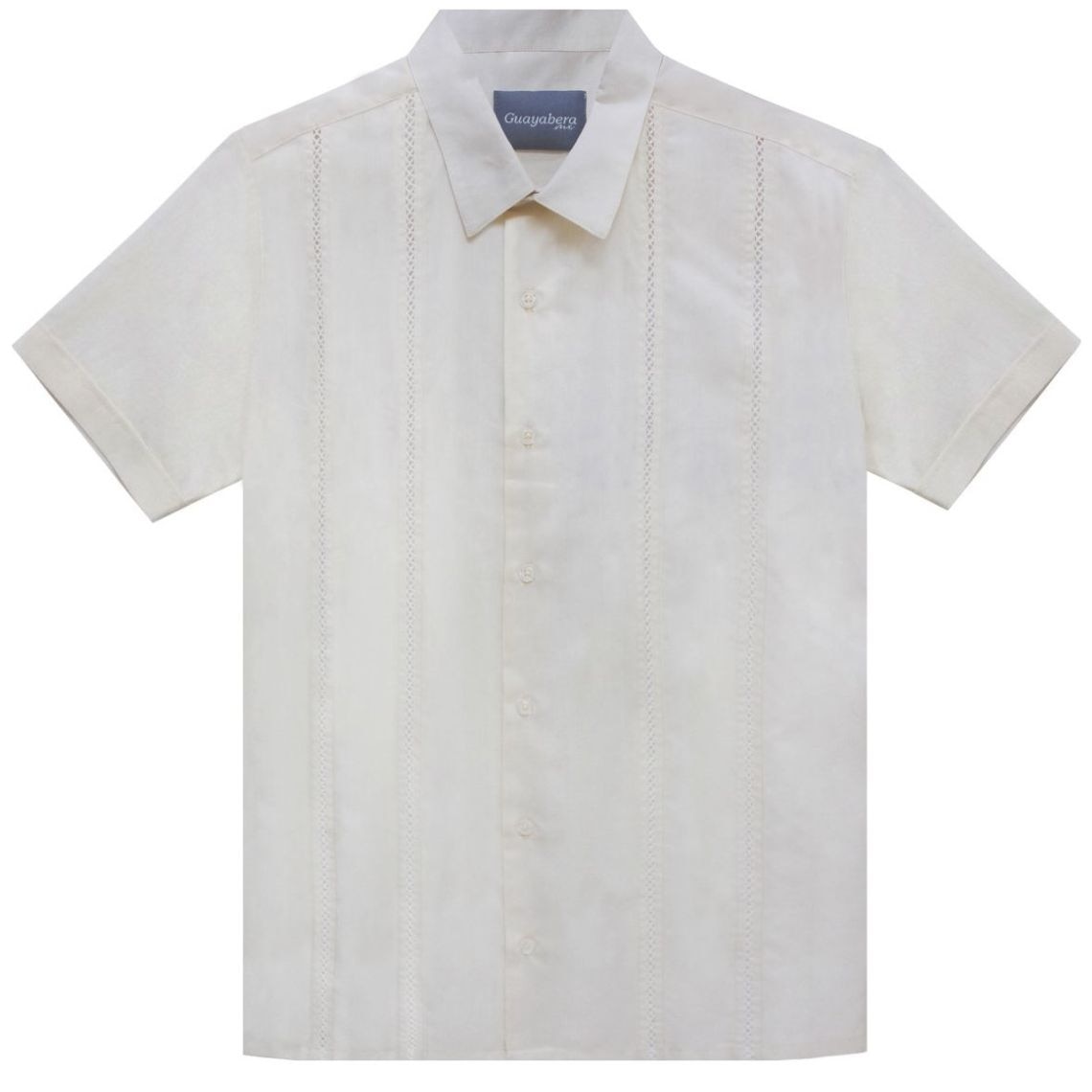 Guayabera Comfort Natural Manga Corta para Hombre
