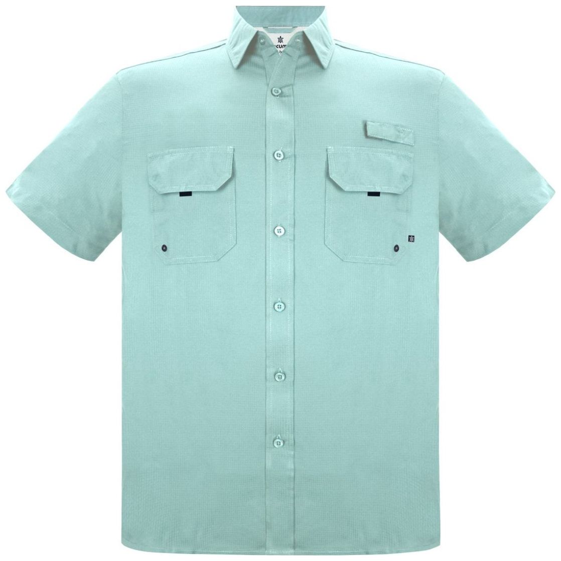 Camisa Azul Claro Cancumisa Manga Corta Outdoors para Hombre