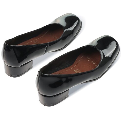 Zapatos de Tacón Charol Elegantes Suave Pies Mujer