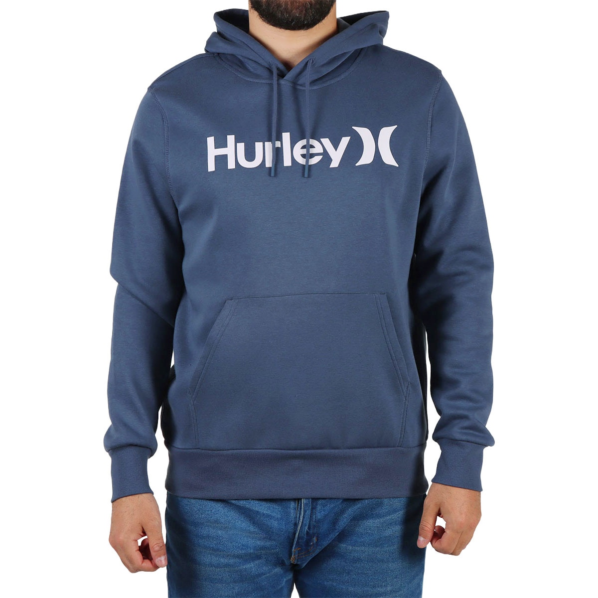 Sudadera Hoodie Capucha y Bolsillo Canguro Hurley Hombre