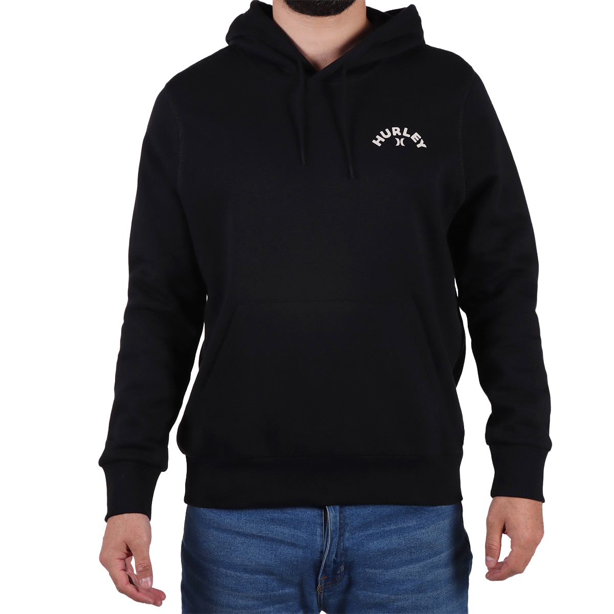Sudadera Capucha Fija Bolsillo Canguro Hurley para Hombre
