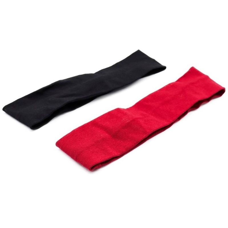 Juego 2 Bandas Finas  Rojo Y Negro Ponette