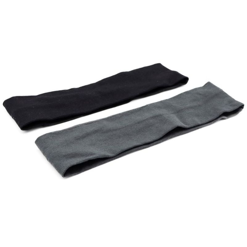 Juego 2 Bandas Finas  Negro Y Gris Ponette