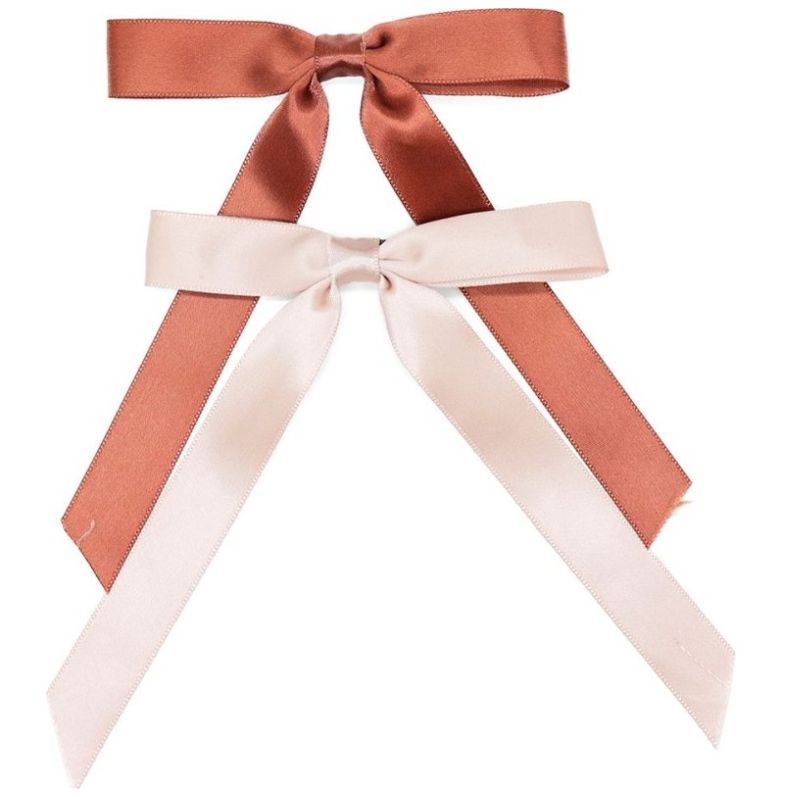 Accesorio Lazo  Tostado Y Rosa Ponette