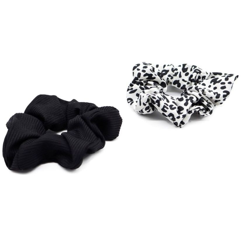 Juego 2 Donas  Negro Y Blanco Moteado Ponette