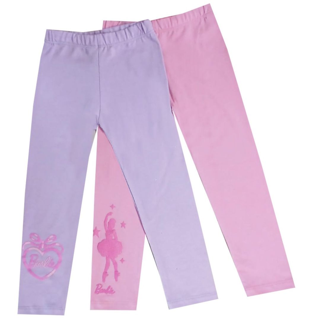 2 Pack Leggins con Diseño Barbie para Niña