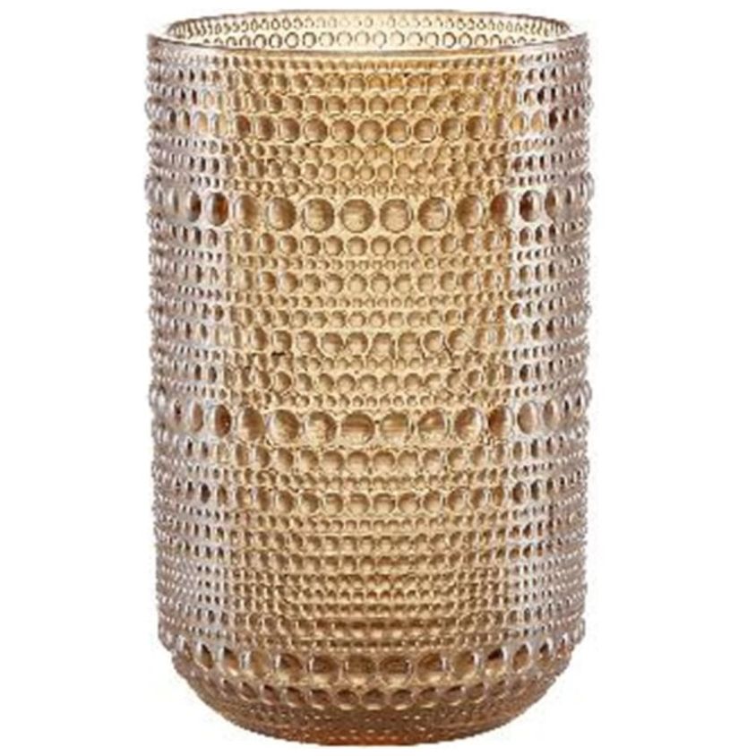 Juego de 4 Vasos Dots Ámbar 450 Ml Top Choice