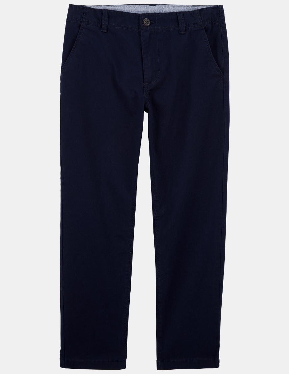 Pantalón Chino Liso Osh Kosh Azul Obscuro para Niño