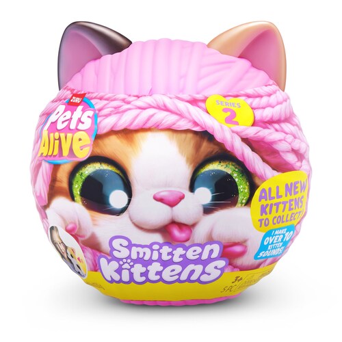 Pets Alive Smitten Kittens Surprise (Gato Birmano Bonnie) de ZURU, Juguetes de Peluche Interactivos, Desembalaje, Adopción, 10 Sonidos