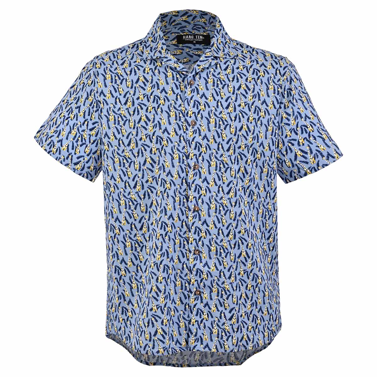 Camisa Estampada Hang Ten Manga Corta para Hombre