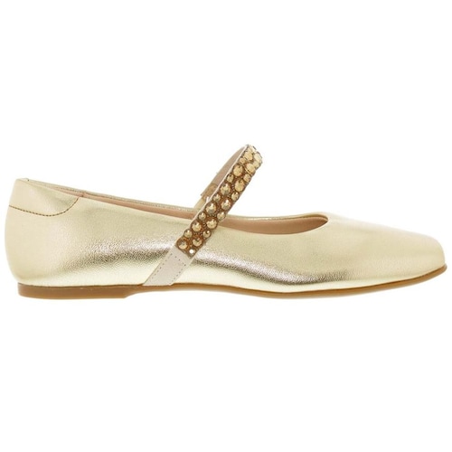 Balerina con Elastico Molekinha Dorado Aplicación para Niña