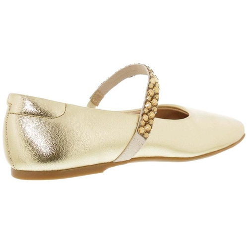 Balerina con Elastico Molekinha Dorado Aplicación para Niña