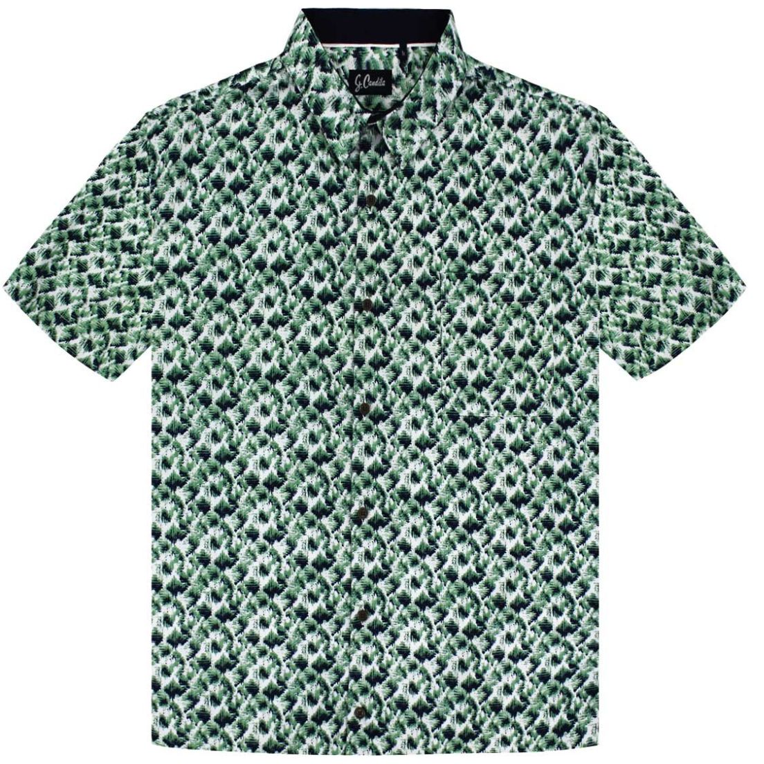 Camisa Estampada Manga Corta G Candila para Hombre Plus