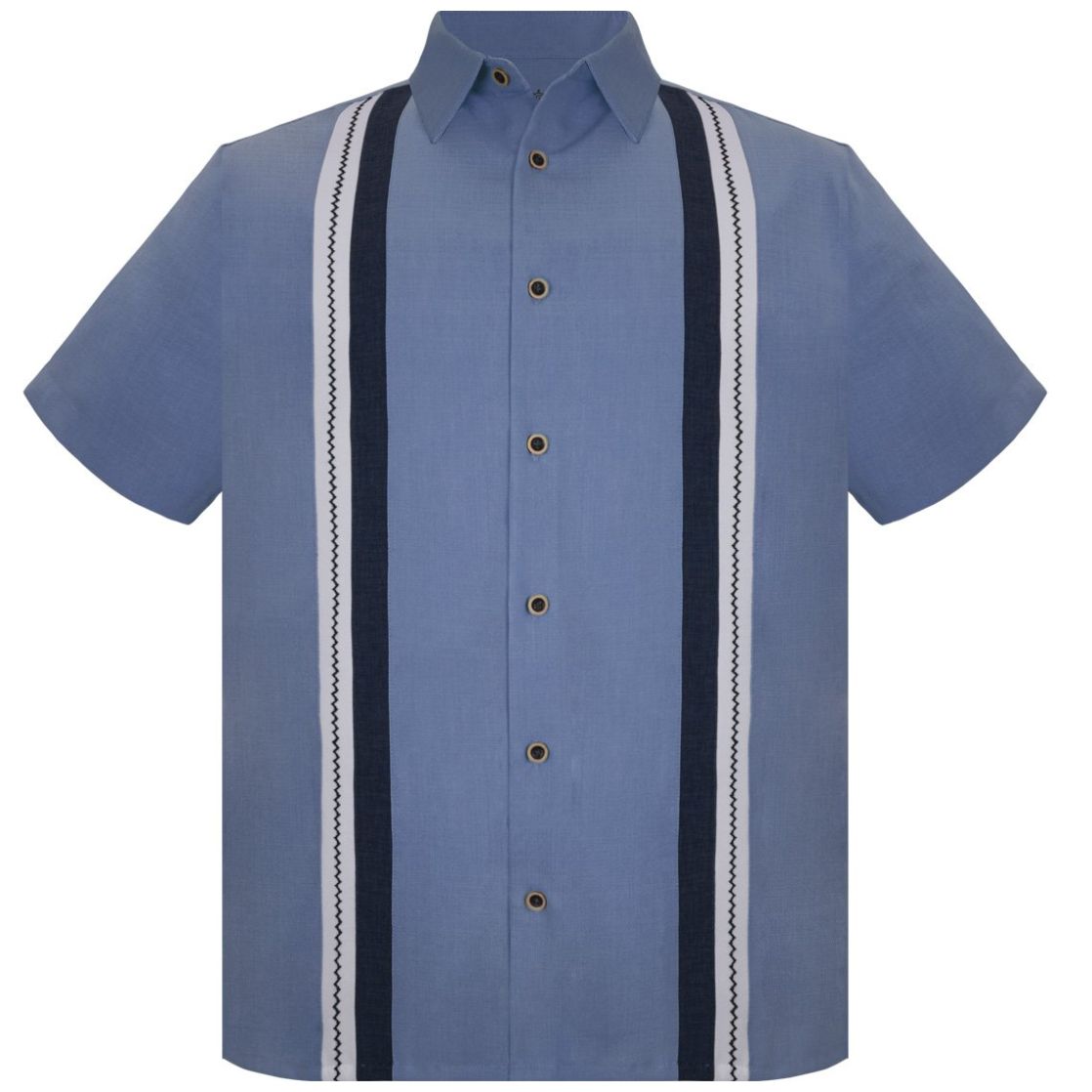 Guayabera Manga Corta con Bies Cancumisa para Hombre Plus
