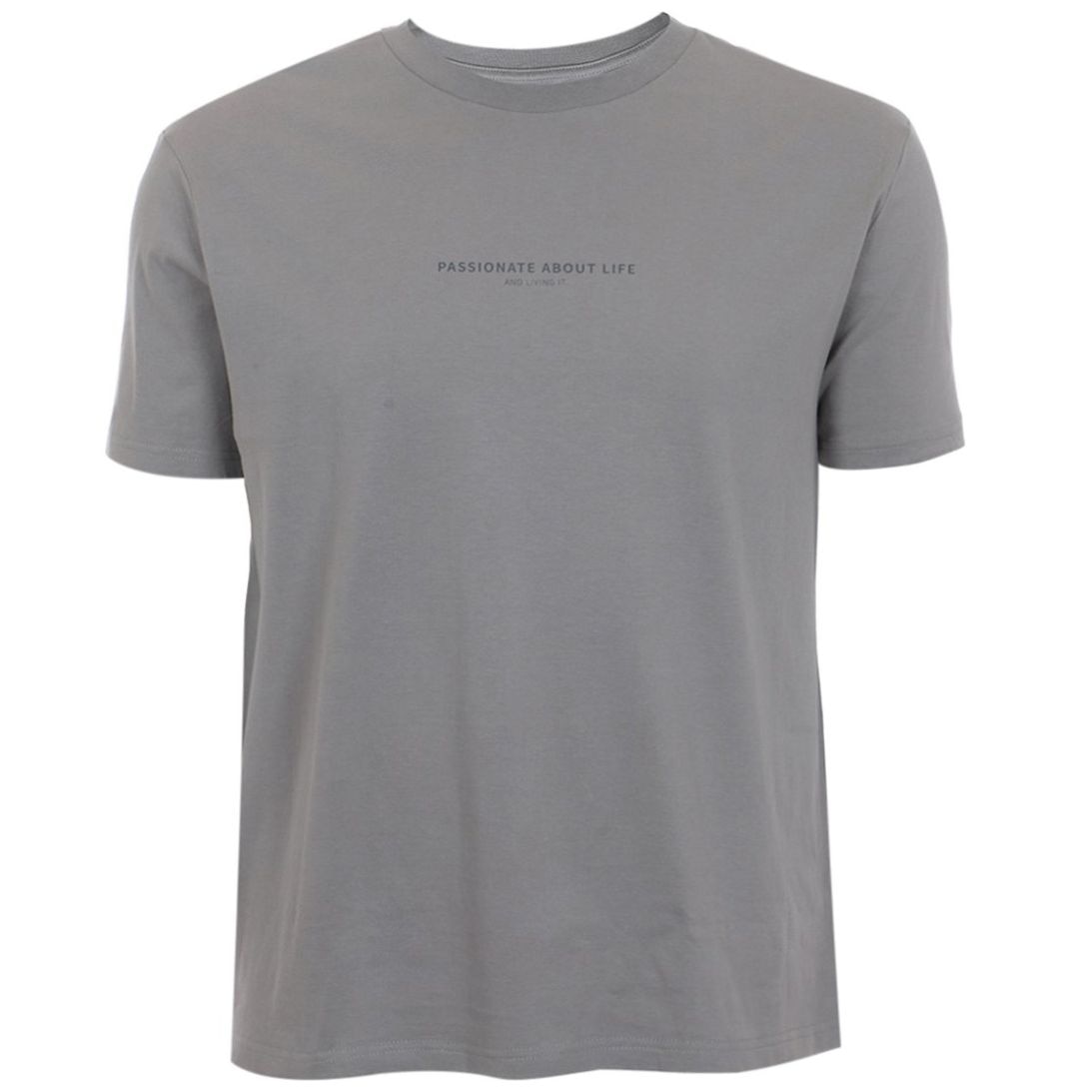 Playera Grafito Manga Corta Jeanious para Hombre Plus