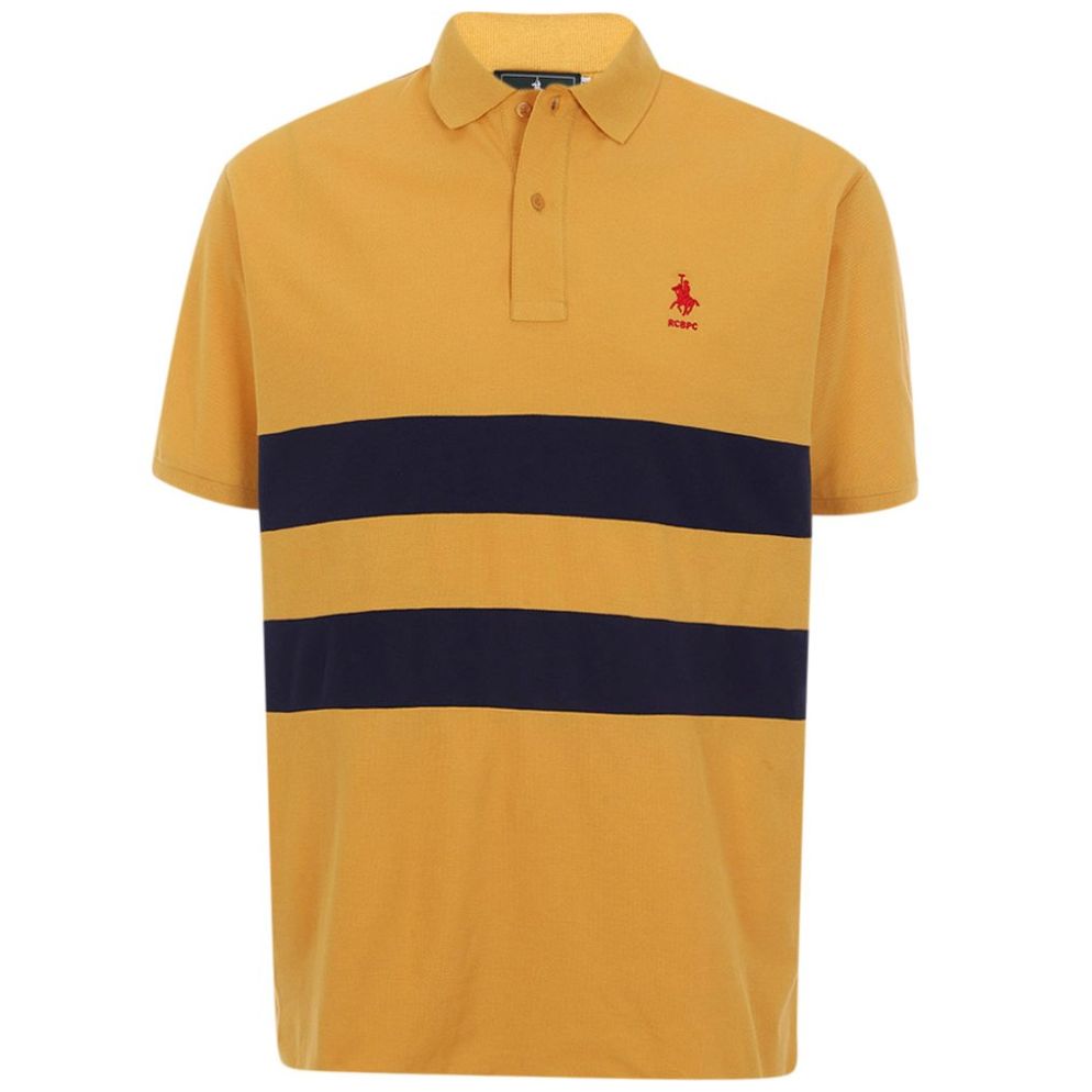 Playera Polo Manga Corta con Franjas Polo Club para Hombre Plus