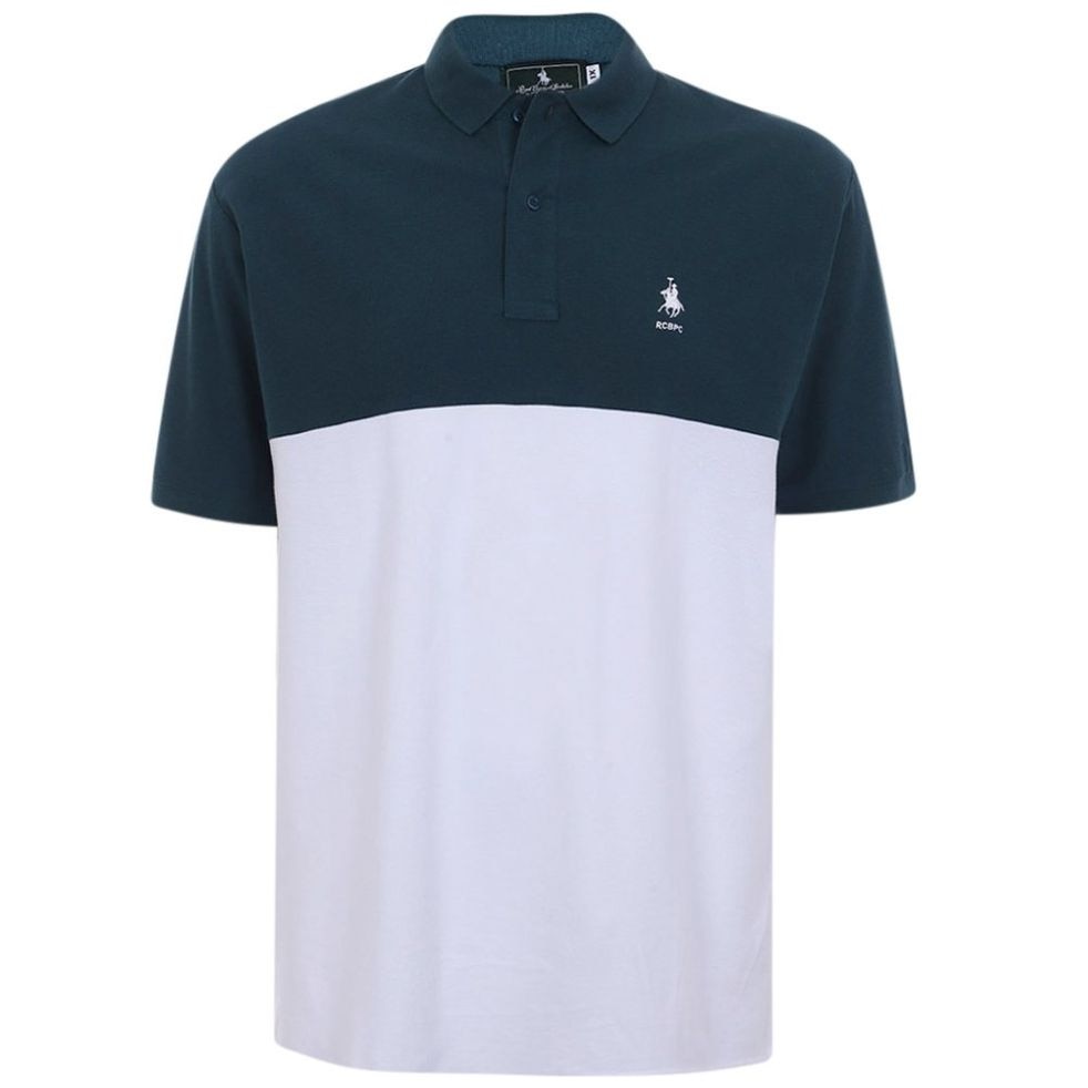 Playera Polo Combinada Manga Corta Polo Club para Hombre Plus