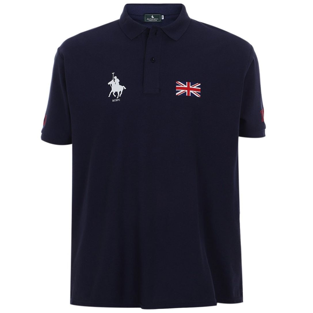 Playera Polo Diseño Bordado Manga Corta Polo Club para Hombre Plus