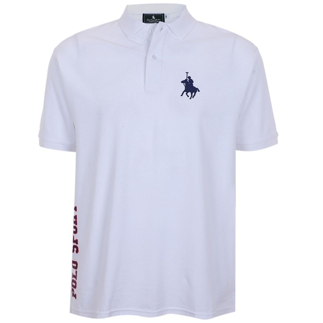 Playera Polo Diseño Bordado Manga Corta Polo Club para Hombre Plus