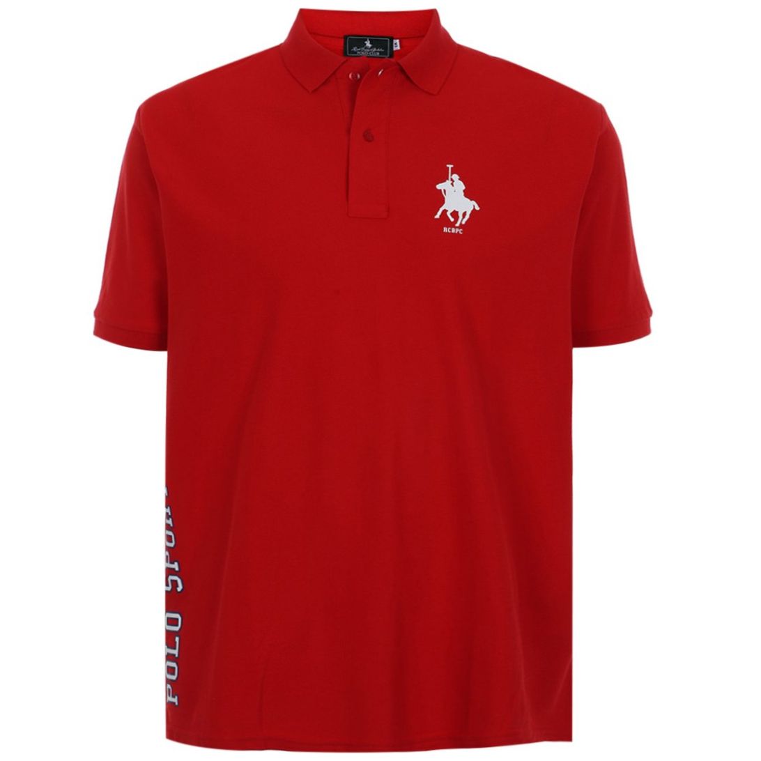 Playera Polo Diseño Bordado Manga Corta Polo Club para Hombre Plus
