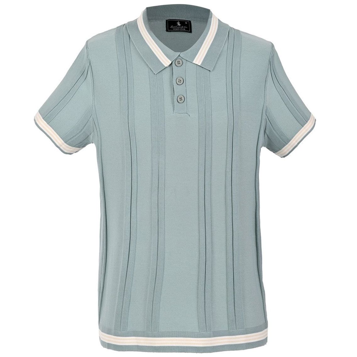 Playera Polo Tejida Manga Corta Polo Club para Hombre
