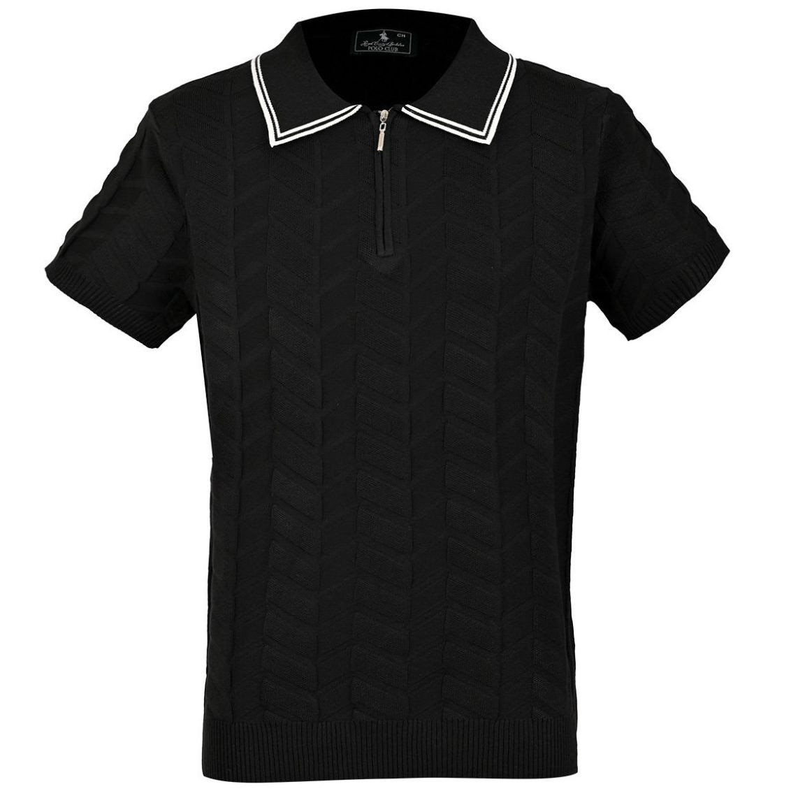 Playera Polo Tejida Manga Corta Polo Club para Hombre