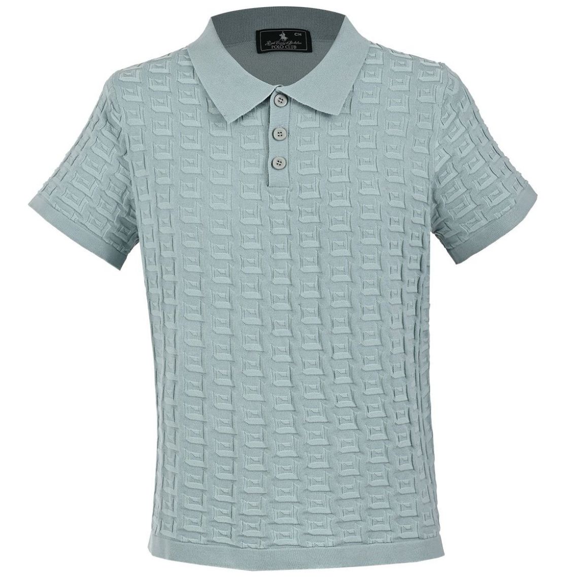 Playera Polo Tejida Manga Corta Polo Club para Hombre