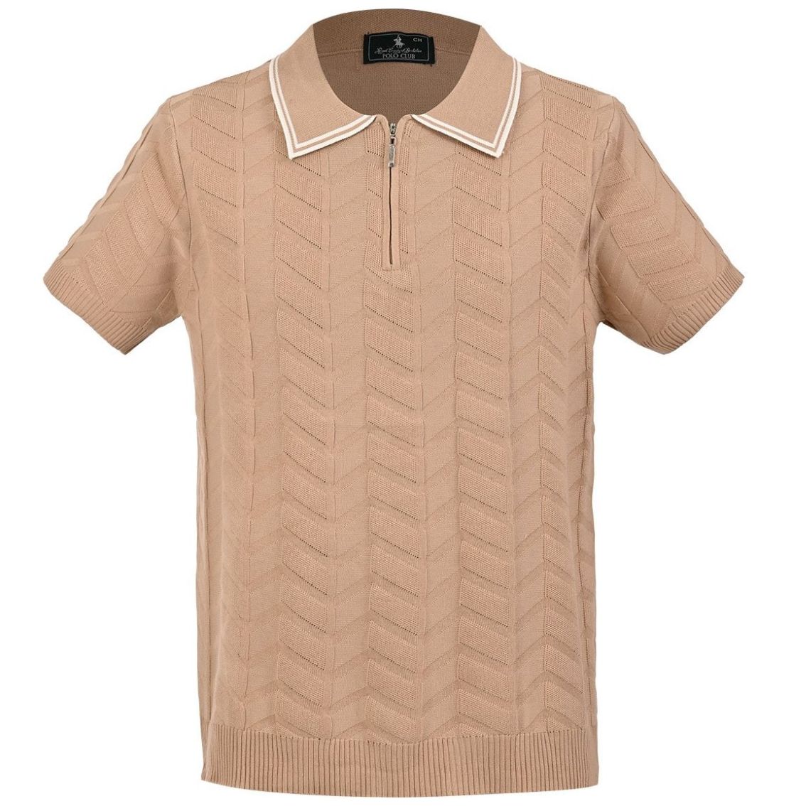 Playera Polo Tejida Manga Corta Polo Club para Hombre