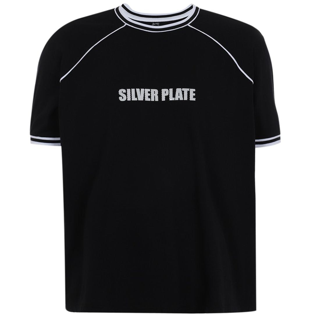 Playera con Diseño Silver Plate Black para Hombre Plus