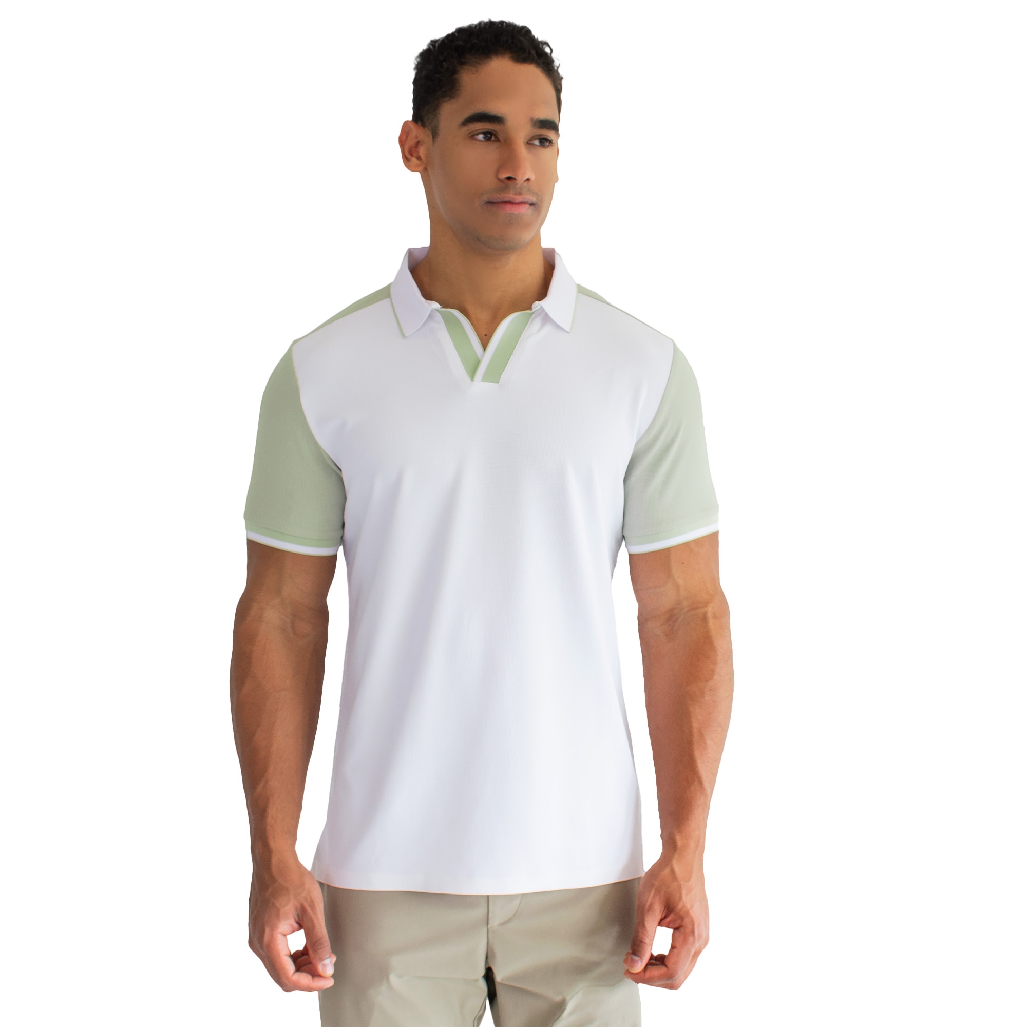 Playera Polo Manga Corta Generra con Contrastes de Color para Hombre