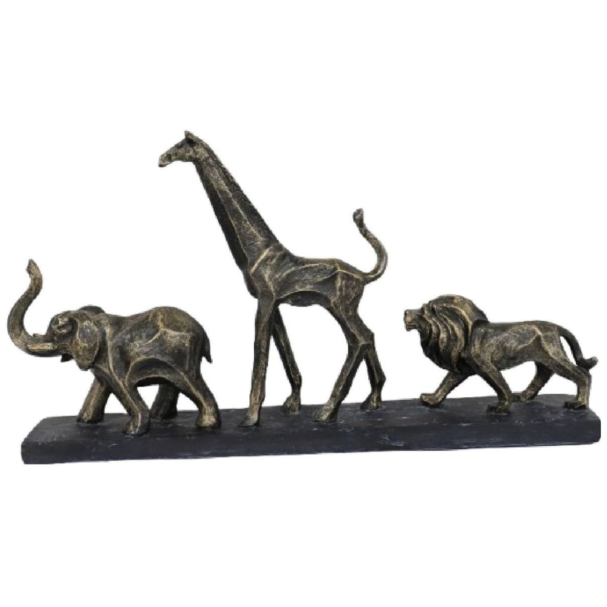 Escultura Safari Animales Poliresina 28 Cm Home & Detais